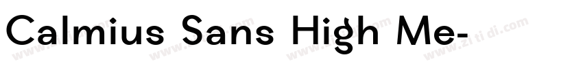 Calmius Sans High Me字体转换
